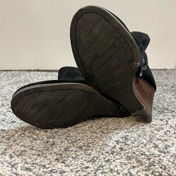 Greteel Madden Girl Black Wedge Booties - Picture 2 of 6